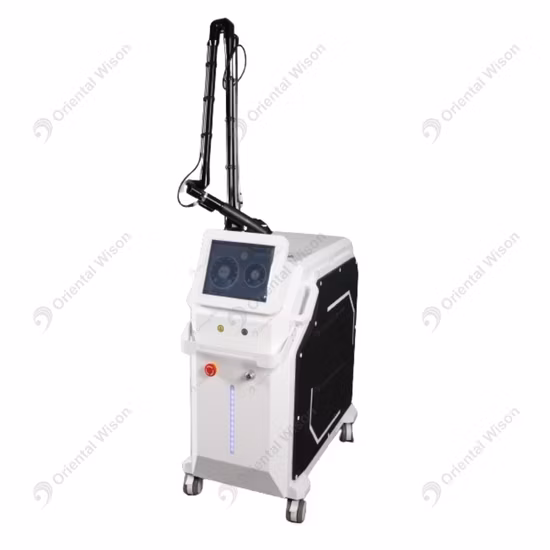 Professionelle Pico-Laser Q-Switched ND YAG-Lasermaschinen Vertikale Pikosekunden-Laser-Tattooentfernungsmaschine