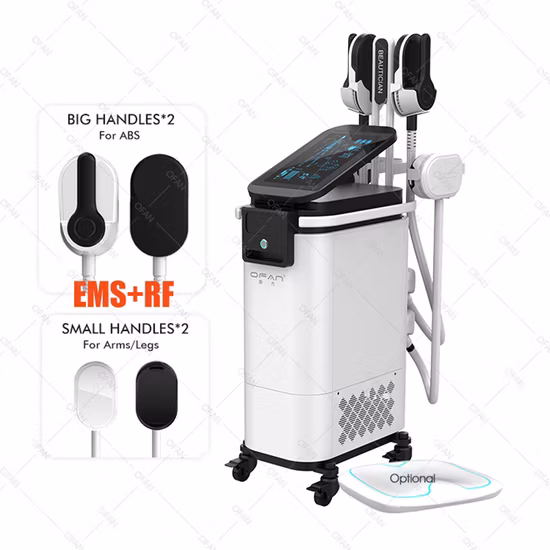 Hi-EMT 4 Griffe Tesla EMS Shaping Emslim Muskelaufbau Stimulator Körper EMS Maschine Abnehmen Hi-EMT EMS Muskelstimulator Schönheit